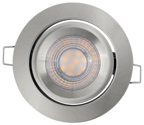 LEDVANCE Podhľadové bodové osvetlenie LED SPOT SET SIMPLE, 5W, teplá biela, 87mm, okrúhle, šedé