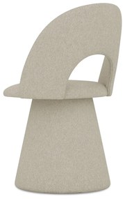 Béžové čalúnené jedálenské kreslo Kalo – Makamii