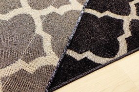 Berfin Dywany, Kusový koberec Lagos 1052 Dark Grey (Silver), 140x190, šedá, chodba / predsieň