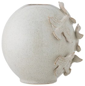 Krémová váza z kameniny (výška 25 cm) Abira – Bloomingville