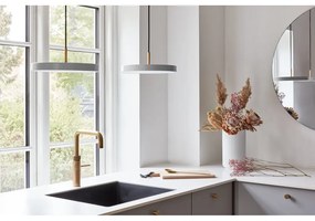 Svetlosivé LED závesné svietidlo s kovovým tienidlom ø 31 cm Asteria Mini – UMAGE