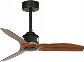 Stropný ventilátor Faro Just Fan Xs čierna/drevo, 81 cm, DC motor, diaľkové o