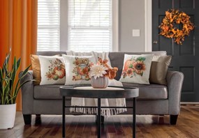 GOBELÍNOVÁ DEKORAČNÁ OBLIEČKA NA VANKÚŠ PUMPKIN2 45X45 CM VZOROVANÁ