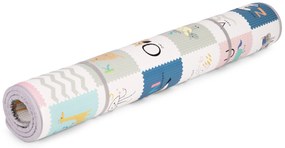 Penová podložka pre deti, obojstranná, rolovaná, Abeceda, ECOTOYS