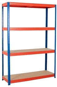 Trestles Regál 1800x1400x600, modro-oranžový