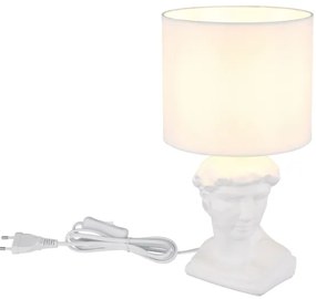 Globo 21732W - Stolná lampa HERMES 1xE14/40W/230V biela