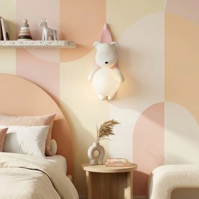 Toolight G169-1W, detské nástenné svietidlo macko v tričku, 1xG9, G168-1W PINK, OSW-07808