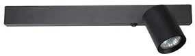 Nástenné svietidlo Magnet Right, 1x čierne kovové tienidlo + 1x LED 5W, b