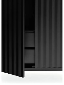 Čierna vysoká komoda 97x130 cm Sierra - Teulat