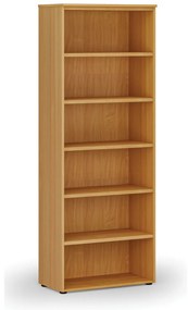 Kancelársky regál PRIMO WOOD, 800 x 420 x 2128 mm, buk