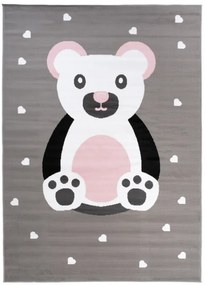 Detský koberec PINKY DF04A Bear sivý