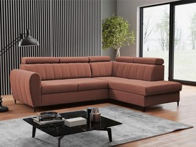 Rohová sedačka Potazuro L (modrá) (s úl. priestorom) (p)