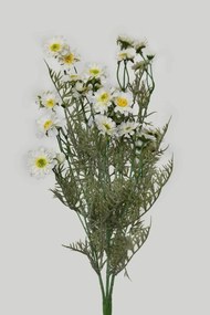 Biele umelé lúčne kvety 58cm