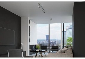 Nástenné svietidlo v striebornej farbe Sollux Etna