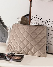 Puzdro na tablet Velvet farba produktu sivá látka lesklá, zamatová