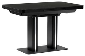 Autronic BONTEC Jedálenský stôl rozkladací 120x80cm, mdf, čierna, HT-D1926 BK Farba: Čierna