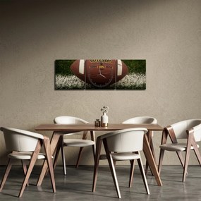 Obraz - Futbal (s hodinami) (90x30 cm)