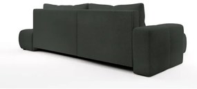 Rozkladacia rohová čalúnená sedacia súprava s úložným priestorom v tvare L ALMADA ľavá antracit