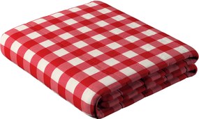 Prehoz  s pozdĺžným prešívaním farba produktu červená látka vzorované