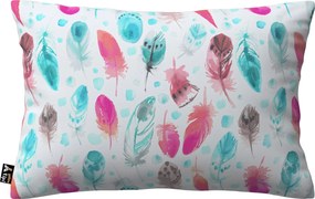Karin - jednoduchá obliečka, 60x40cm farba produktu modrá látka vzorované