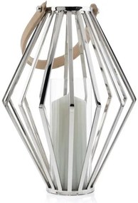 LAMPÁŠ GEO 41X31 CM STRIEBORNÁ