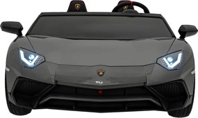 Detské elektrické autíčko Lamborghini Aventador SV 24 V sivé