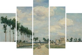 Obraz - Johan Barthold Jongkind, The Towpath, reprodukcia (150x105 cm)