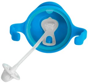 Hrnček so slamkou - kobaltovomodrý 240 ml