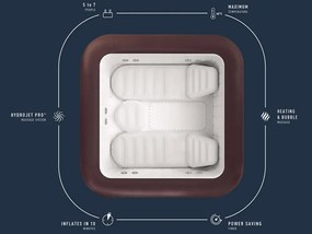 Vírivka Lay-z-Spa Maldives Pro7 2025 jacuzzi WiFi app LED pre 5-7 osôb Bestway 6001U