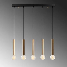 Luster na lanku TEMPO 5xE27/40W/230V zlatý