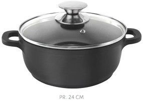 4-dielna súprava riadu s 3 sklenenými pokrievkami Orion Grande