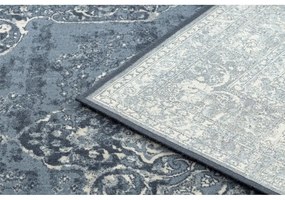 Vlnený kusový koberec Rozet modrý 240x340cm