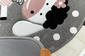 Okrúhly koberec PETIT DOLLY Ovečka, sivý