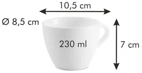 Tescoma Porcelánový hrnček na cappuccino All FitOne Belly 230 ml