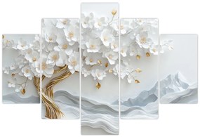 Obraz – 3D elegantný strom života (150x105 cm)