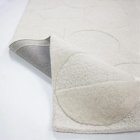 Slonovinový ručne tkaný vlnený behúň 60x230 cm Gigi – Flair Rugs