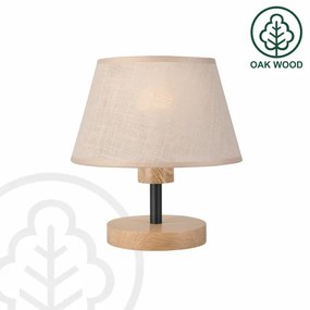 Brilagi - LED Stolná lampa ANTHONY 1xE14/40W/230V dub/béžová