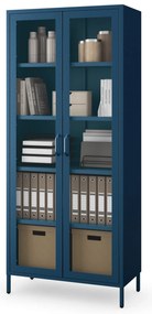 Vitrína ANGELO, 800 x 1850 x 450 mm, Modern: farba granátová