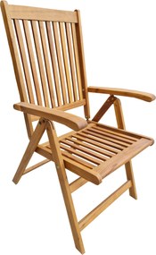 ATLAN - drevené polohovacie záhradné kreslo - 2. KVALITA