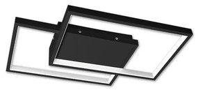 LED stmievateľné stropné svietidlo 45W/230V 3000-6500K čierne + diaľkový ovládač