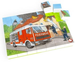 Detské puzzle Hubelino Hasičská jednotka