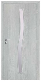 Solodoor Interiérové dvere Etta 1, 80 P, 850 × 1 985 mm, fólia, pravé, Earl Grey, presklené