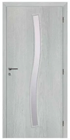 Solodoor Interiérové dvere Etta 1, 80 P, 850 × 1 985 mm, fólia, pravé, Earl Grey, presklené