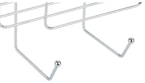 Závesná oceľová kúpeľňová polička v lesklo striebornej farbe Martos – Allstar