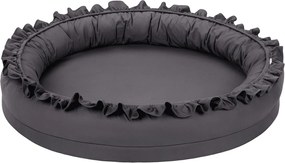 Hniezdo pre deti s volánom grafitová