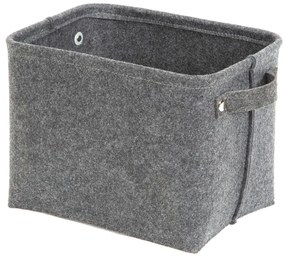 Sivý plstený úložný košík Compactor Felt Basket, 29 x 24 cm