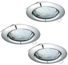 Eglo 94236 - SADA 3x LED Podhľadové svietidlo PENETO 3xGU10-LED/3W/230V