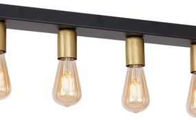 Bodové svietidlo FILO 7xE27/60W/230V čierna/zlatá