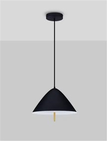 LED čierny moderný luster Oros