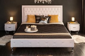 Nemecko -  Manželská posteľ Chesterfield EXTRAVAGANCIA 180x200 cm biela